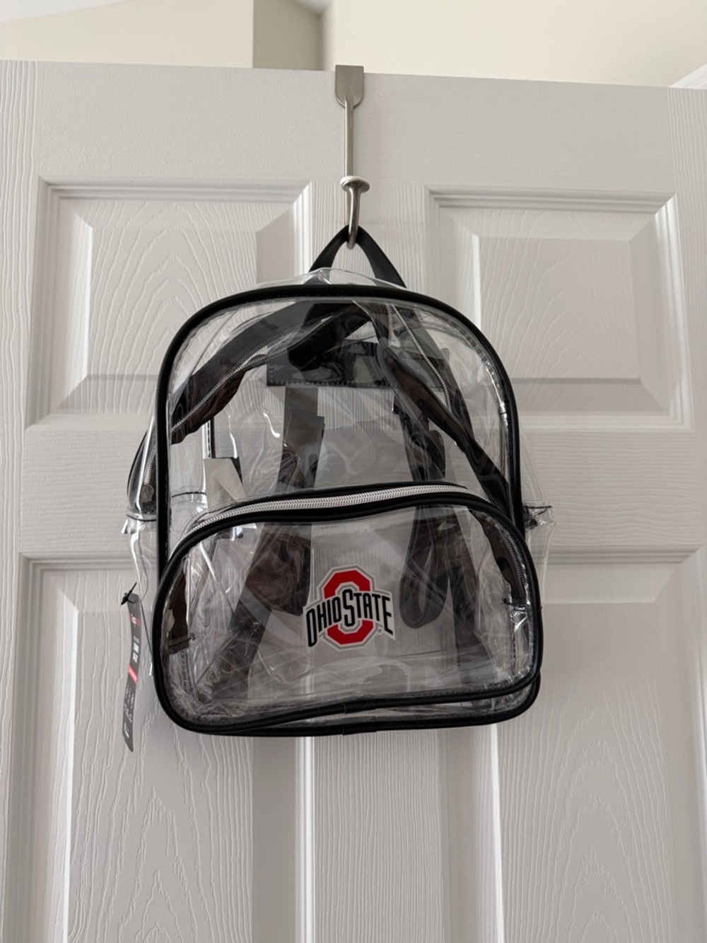 Clear Ohio State Logo Mini Backpack - Black Trim